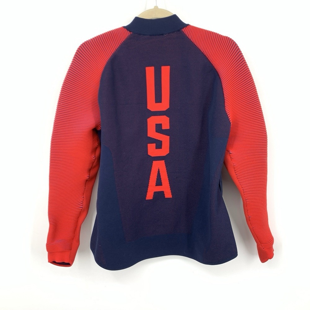 Nike Women Size Large Jacket 2016 USA Olympics Top Dynamic Reveal Tech Knit SPOT - Picture 4 of 8